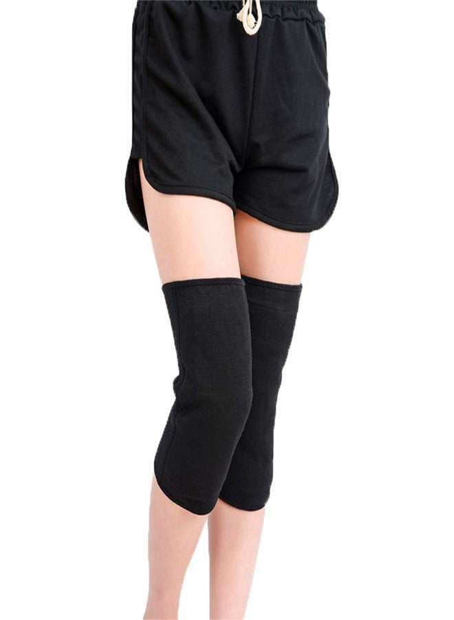 PURFUN 1 Pair Winter Thermal Thicken Cashmere Knee Braces Warmer Men Women Adjustable Compression Warm Wool Kneepads Leg Warmer Sleeves Knee Support for Ski Cycling Dance Yoga Arthritis Rheumatism - Image 2